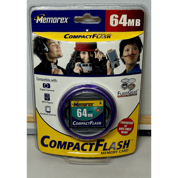 Memorex 64 MB CompactFlash Memory Card - NEW - Picture 1 of 5